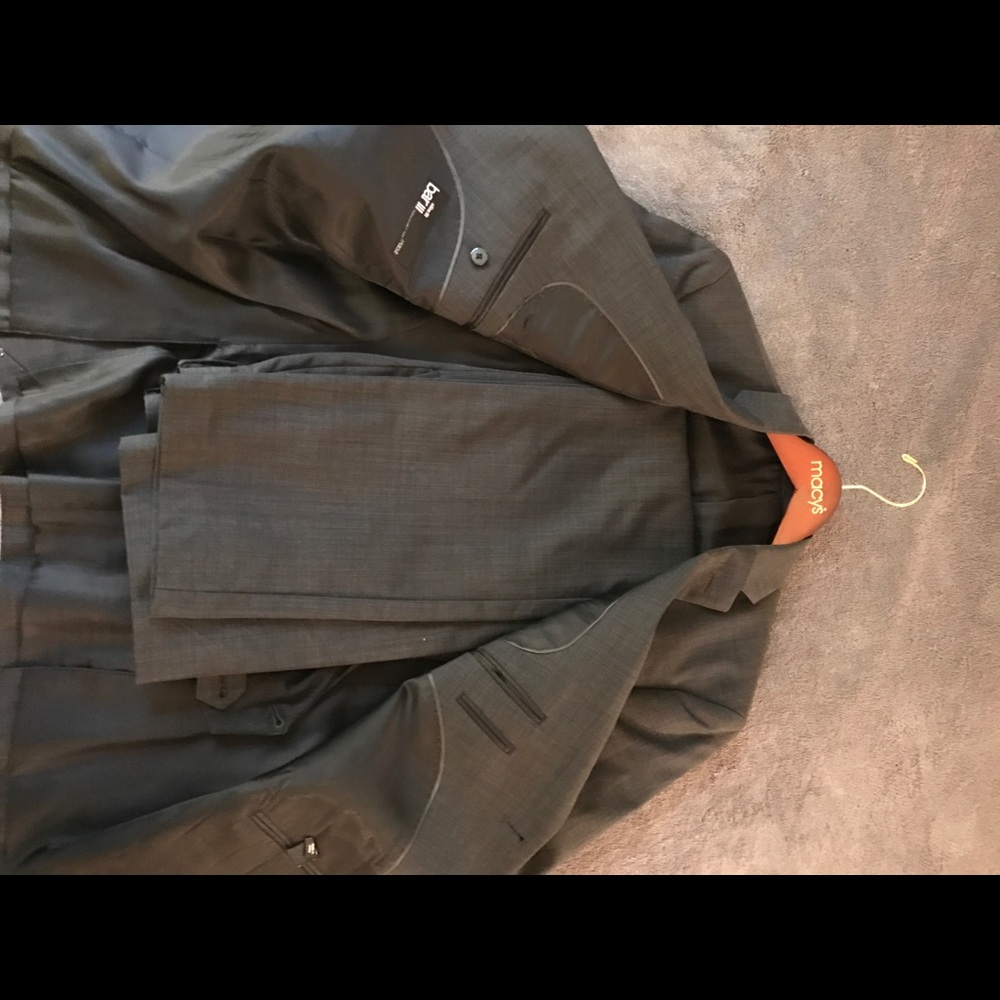 Bar III men's charcoal gray suit combo